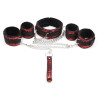 Generique Kit Bondage Collier + Menottes Rouge
